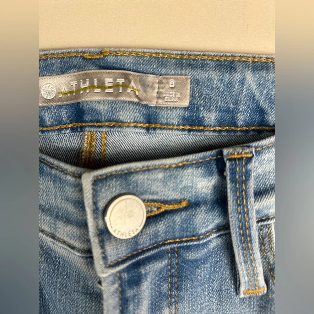 Athleta Medium Wash Denim Shorts